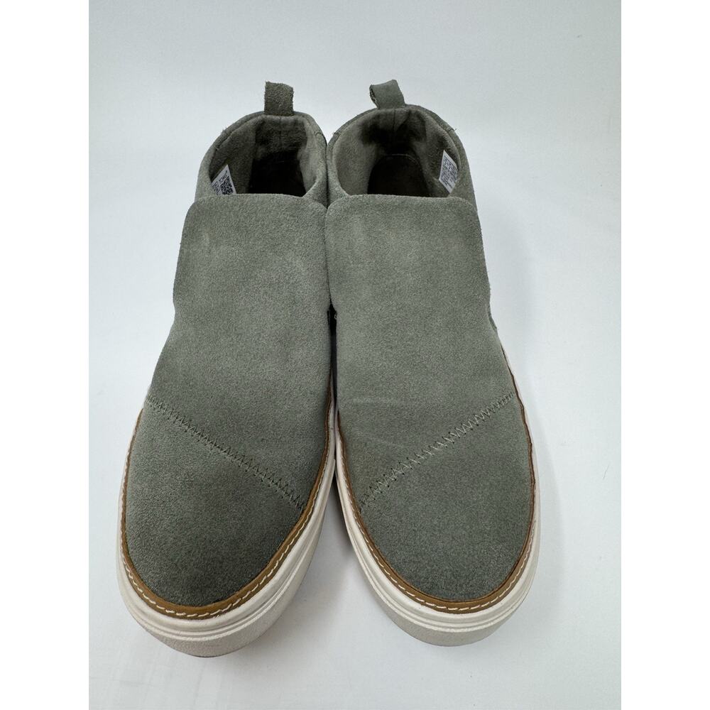 TOMS‎ Women's 8 Slip On Ankle Suede Flats Gray Casual Sneakers Minimal Shoes